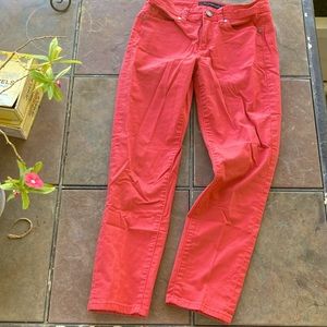 Coral Calvin Klein Skinny  Crop jeans